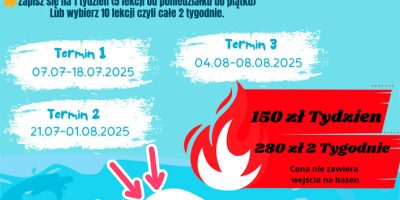 Wakacyjna Szkoła Pływania CHAMPION Korzenna